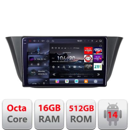 Navigatie Iveco Daily intre anii 2019- Android radio gps internet 8 core QLED 2K 12+256GB 360 Ram Edotec