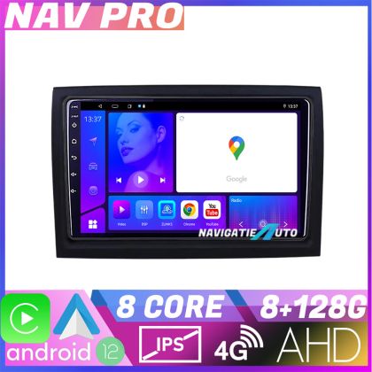 Navigatie Fiat ducato 2006 KIT DUCATO EDOTEC-LITE Android Ecran 720P Octa Core 8 128 Carplay v2