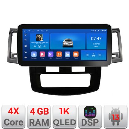 Navigatie Toyota Hilux 2008-2014 K-143 Edotec 4+64 12.3 inch Incell 1K android Wifi 5Ghz gps internet