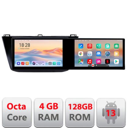 Navigatie VW Tiguan dupa 2016 Kit-5883 Edotec 2 ecrane  8 core 4+128 21.6 inch Incell android Wifi 5Ghz gps internet  C