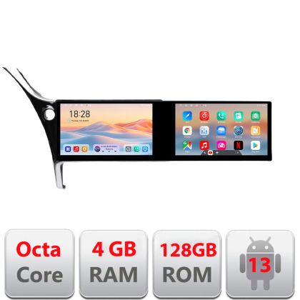 Navigatie Toyota Corolla 2017- Kit-corolla17 Edotec 2 ecrane  8 core 4+128 21.6 inch Incell android Wifi 5Ghz gps internet