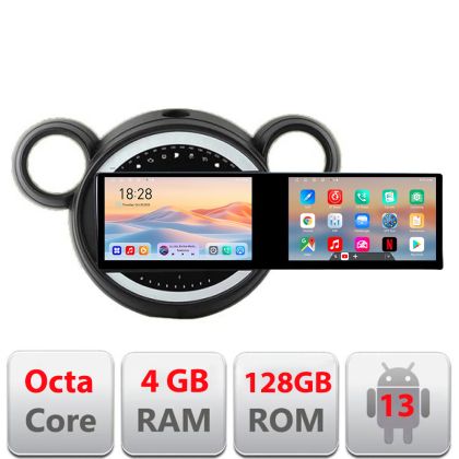 Navigatie Mini 2011-2015 cu sistem CIC Edotec 8 core 4+128 10.5 inch Incell 1K android Wifi 5Ghz gps internet