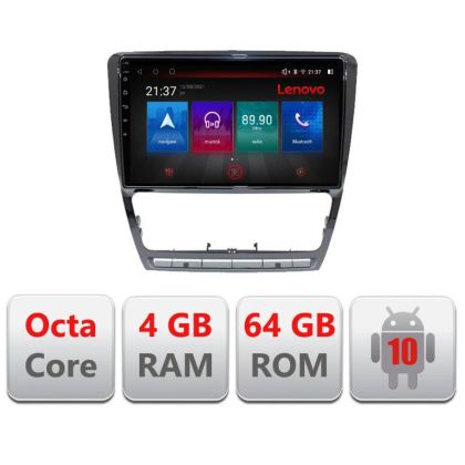 Navigatie Skoda Octavia 2 2005-2013 E-005 Octa Core cu Android Radio Bluetooth Internet GPS WIFI DSP 4+64GB 4G RESIGILAT