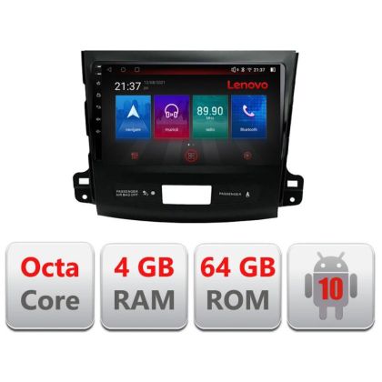 Navigatie Mitsubishi Outlander 2010 E-056 Octa Core cu Android Radio Bluetooth Internet GPS WIFI DSP 4+64GB 4G RESIGILAT