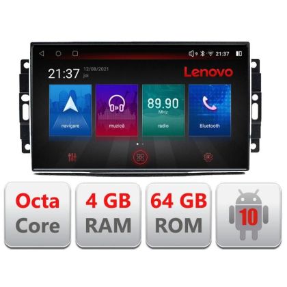 Navigatie Chrysler Jeep E-202 Octa Core cu Android Radio Bluetooth Internet GPS WIFI DSP 4+64GB 4G v1 RESIGILAT