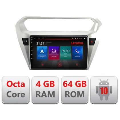 Navigatie Peugeot 301 Citroen C-Elisee E-301 Octa Core cu Android Radio Bluetooth Internet GPS WIFI DSP 4+64GB 4G v1 RESIGILAT