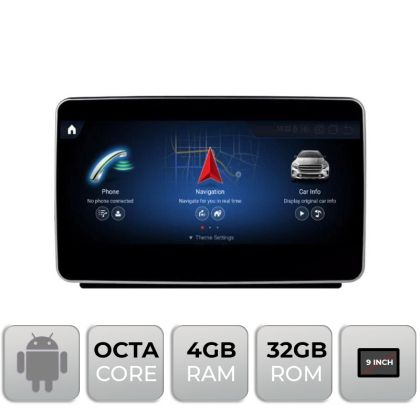 Navigatie Mercedes SLK 2012-2014 NTG4.5 ecran de 9" Android gps 4G 4+32 1920x720