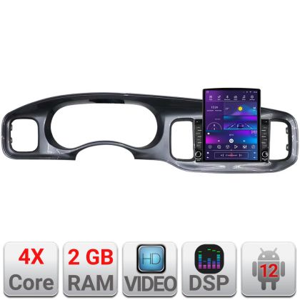 Navigatie Dodge Charger 2011-2014  dedicata Android radio gps internet quad core 2+32 ecran vertical 9.7" kit-charger+EDT-E708