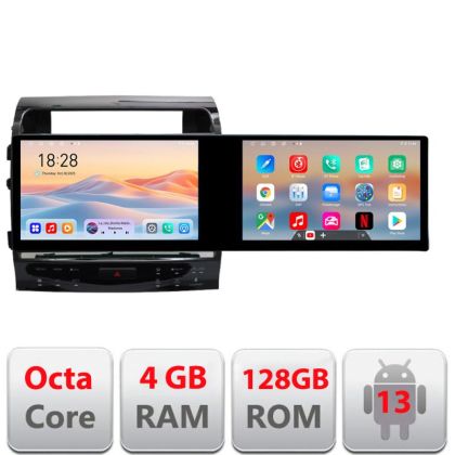Navigatie Toyota Land Cruiser V8 L200 2009-2020 Edotec Incell 1K 10.5 inch  8 core 4+128 carplay android auto radio internet kit-381-type-b+EDT-E211-RK+kit-10-9