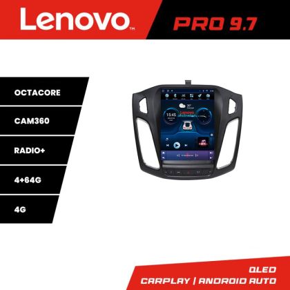 Navigatie Ford Focus 3 tip tesla radio gps internet 8 Core 4+64 360 4G carplay android auto  kit-tesla-150+PRO-9.7-4+64