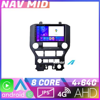 Navigatie Ford Mustang 2015 2020 KIT MUSTANG EDOTEC-LITE Android Ecran 720P Octa Core 4+32 Carplay