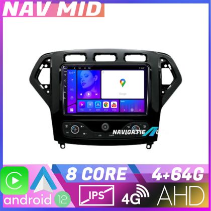 Navigatie Ford Mondeo 2007 2010 EDOTEC-LITE Android Ecran 720P Octa Core 4+32 Carplay