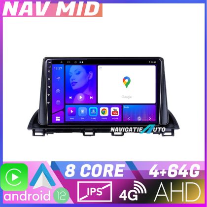 Navigatie Mazda 3 2014 2019 KIT 463 EDOTEC-LITE Android Ecran 720P Octa Core 4+32 Carplay