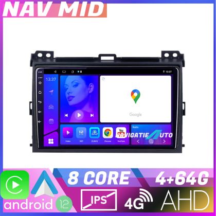 Navigatie Toyota Prado 2007 KIT 456 EDOTEC-LITE Android Ecran 720P Octa Core 4+32 Carplay