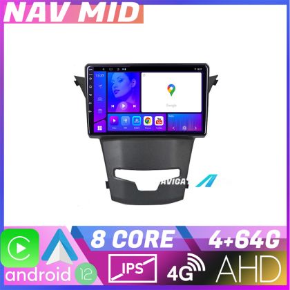 Navigatie Ssangyong Korando 2014 2019 KIT 1159 EDOTEC-LITE Android Ecran 720P Octa Core 4+32 Carplay
