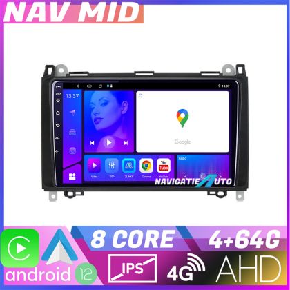 Navigatie Mercedes VW KIT 068 EDOTEC-LITE Android Ecran 720P Octa Core 4+32 Carplay