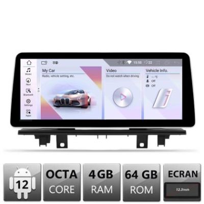 Navigatie BMW X1 F48 2016-2019 cu ecran EVO Android ecran 10.25" 4+64 4G BT