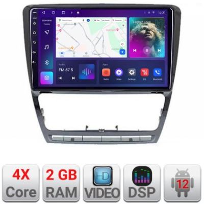 Navigatie Skoda Octavia 2 2005-2013 A-005  2+32 GB Android Waze USB Navigatie Internet Youtube Radio