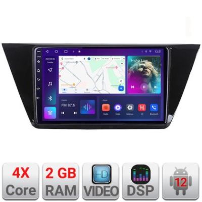 Navigatie Volkswagen Touran 2016- A-3144  2+32 GB Android Waze USB Navigatie Internet Youtube Radio