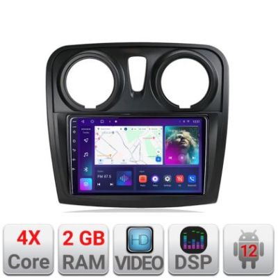 Navigatie Dacia Sandero Logan 2012-2020 A-sandero  2+32 GB Android Waze USB Navigatie Internet Youtube Radio