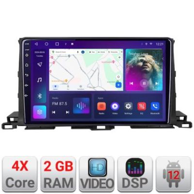 Navigatie Toyota Highlander 2013-2018 Android radio gps internet 2+32 KIT-highlander13+EDT-E210