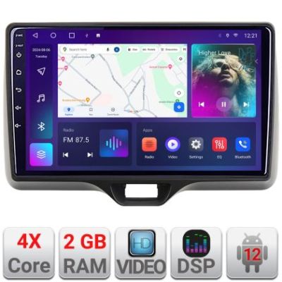 Navigatie Toyota Yaris 2020- Android radio gps internet 2+32 kit-yaris2020+EDT-E210