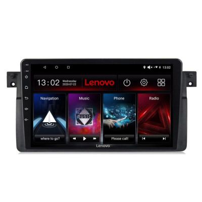 Navigatie BMW Seria 3 E46 Lenovo Kit-052 8 core QLED 2K 8+256 360 Android Waze USB Navigatie Internet Youtube Radio