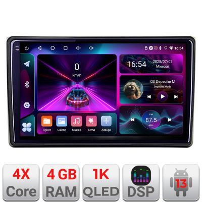 Navigatie Audi A4 B6 Quad Core A-050  4+64 InCell Display 1K Android Waze USB Navigatie Internet Youtube Radio