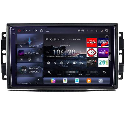 Navigatie Chrysler Jeep Edotec Kit-202 8 core QLED 2K 12+256GB 360 Android Waze USB Navigatie Internet Youtube Radio v3