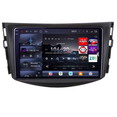 Navigatie Toyota RAV4 2008-2012 Edotec Kit-018 8 core QLED 2K 12+256GB 360 Android Waze USB Navigatie Internet Youtube Radio