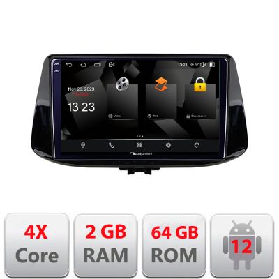 Navigatie Hyundai I30 2017- 5230-1041 Android Ecran 720P Quad Core 2+64 carplay android auto