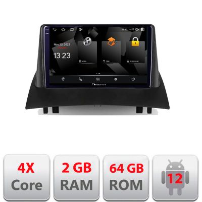 Navigatie Renault Megane 2 5230-098 Android Ecran 720P Quad Core 2+64 carplay android auto