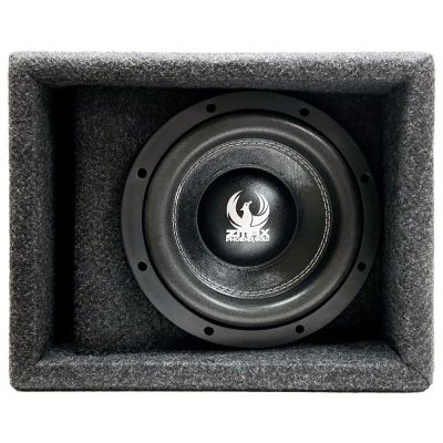 Subwoofer pasiv cu incinta, Phoenix Gold, 500 w rms, 1500 w max, difuzor 8", bass reflex