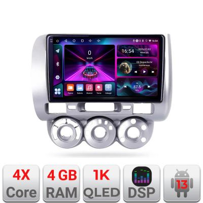 Navigatie Honda Fit Jazz 2004-2008 Android radio gps internet 4+64 InCell Display 1K Kit-jazz+EDT-E209-RK