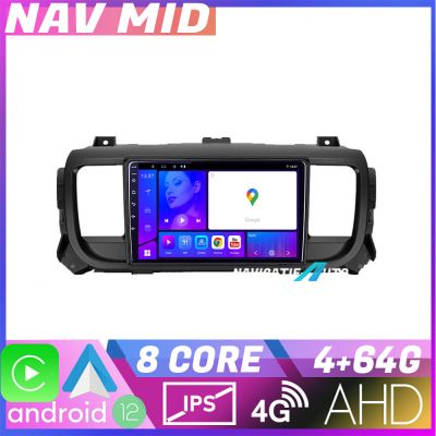 Navigatie Citroen Jumpy Toyota Proace Peugeot Traveller KIT jumpy16 EDOTEC-LITE Android Ecran 720P Octa Core 4 64 Carplay v2
