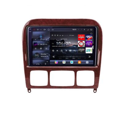 Navigatie Mercedes Clasa S 1998-2005 Edotec Kit-220 8 core QLED 2K 12+256GB 360 Android Waze USB Navigatie Internet Youtube Radio