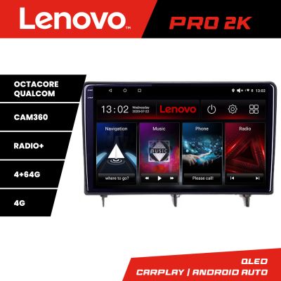 Navigatie Honda Civic 2022- Lenovo Qled 2K Octa Core 4+64 360 DSP carplay android auto radio gps internet kit-civic2022+PRO-2K-10-4+64