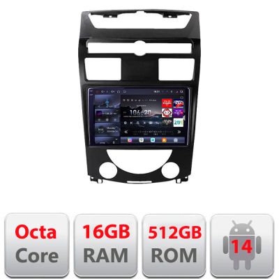 Navigatie Ssang Yong Rexton 2006-2013 Edotec Kit- rexton07 8 core QLED 2K 12+256GB 360 Android Waze USB Navigatie Internet Youtube Radio