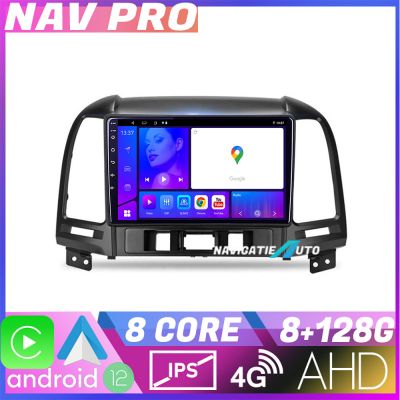 Navigatie Hyundai Santa Fe KIT 008 EDOTEC-LITE Android Ecran 720P Octa Core 8 128 Carplay