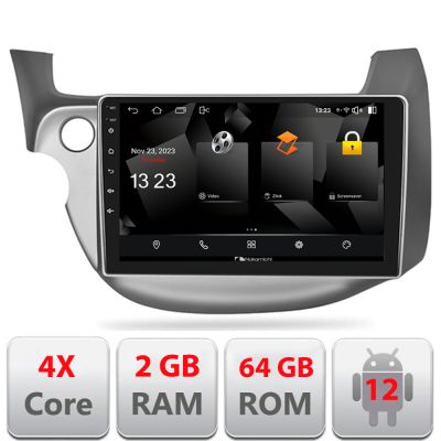 Navigatie Honda Fit 2008-2013 Android radio gps internet quad core 2+64 carplay android auto