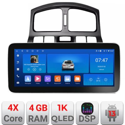 Navigatie Hyundai Santa Fe 2000-2006 Edotec 4+64 12.3 inch Incell 1K android Wifi 5Ghz gps internet  C