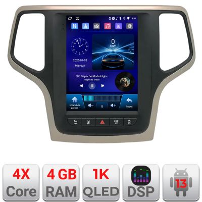 Navigatie Jeep Grand Cherokee 2014-2019, Qled 9.7", ,Quad core 4Gb RAM, 64Gb E220-RK