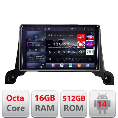 Navigatie Peugeot 5008 2016-2020 Edotec Kit-5008 8 core QLED 2K 12+256GB 360 Android Waze USB Navigatie Internet Youtube Radio