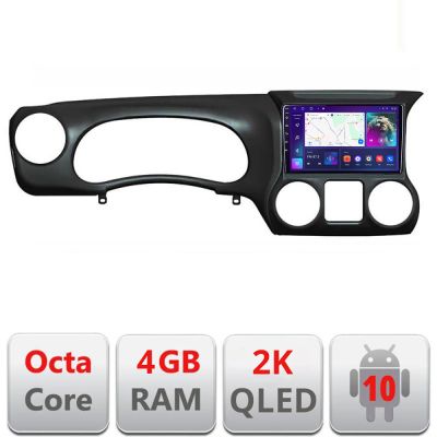 Navigatie Jeep Wrangler 2011-2014 Manual C-WR Android Octa Core Ecran 2K QLED GPS 4G 4+32GB 360 KIT-WR+EDT-E410-2K
