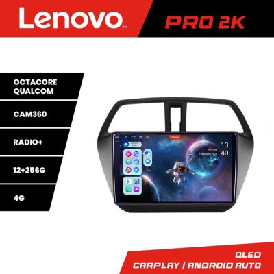 Navigatie Suzuki S-Cross  Lenovo Kit-337 8 core QLED 2K 12+256 360 Android Waze USB Navigatie Internet Youtube Radio