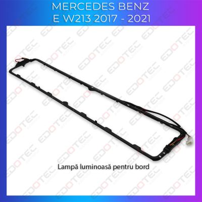 Lumini Ambientale chenar display 64 de culori Mercedes E W213 2021-2023 control pe sistemul original sau telefon