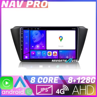 Navigatie Skoda Fabia 2015 KIT 541 EDOTEC-LITE Android Ecran 720P Octa Core 8 128 Carplay