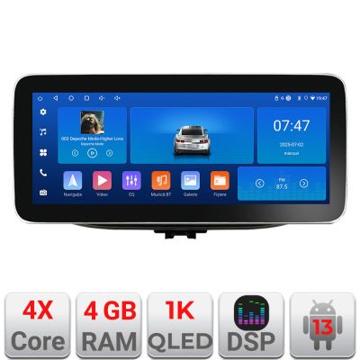 Navigatie Hyundai I30 2017- K-1041 Edotec 4+64 12.3 inch Incell 1K android Wifi 5Ghz gps internet  Cor