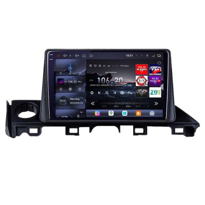 Navigatie Mazda 6 2018- Edotec Kit-MAZDA6-18 8 core QLED 2K 12+256GB 360 Android Waze USB Navigatie Internet Youtube Radio