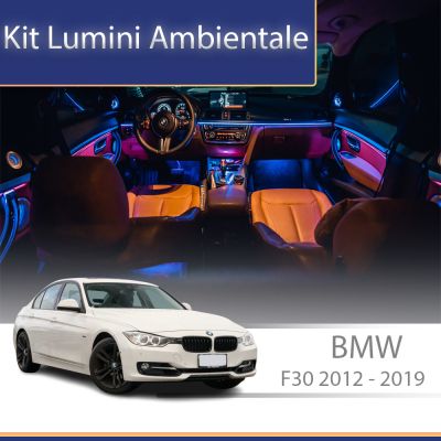 Lumini ambientale dedicate BMW Seria 3 4 F30 si GT 2012-2019 trimm central control din sistemul original sau telefon